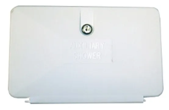 Outside Shower Door, White