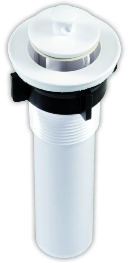 Strainer w/Pop-Up Stopper, Whi