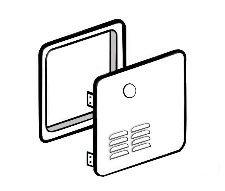 DOOR KIT-SMALL- WHITE 2GWHD