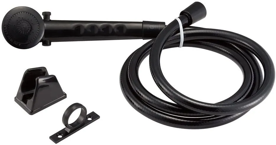 RV Shower Head & Hose - Black