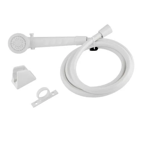 RV Shower Head & Hose - White