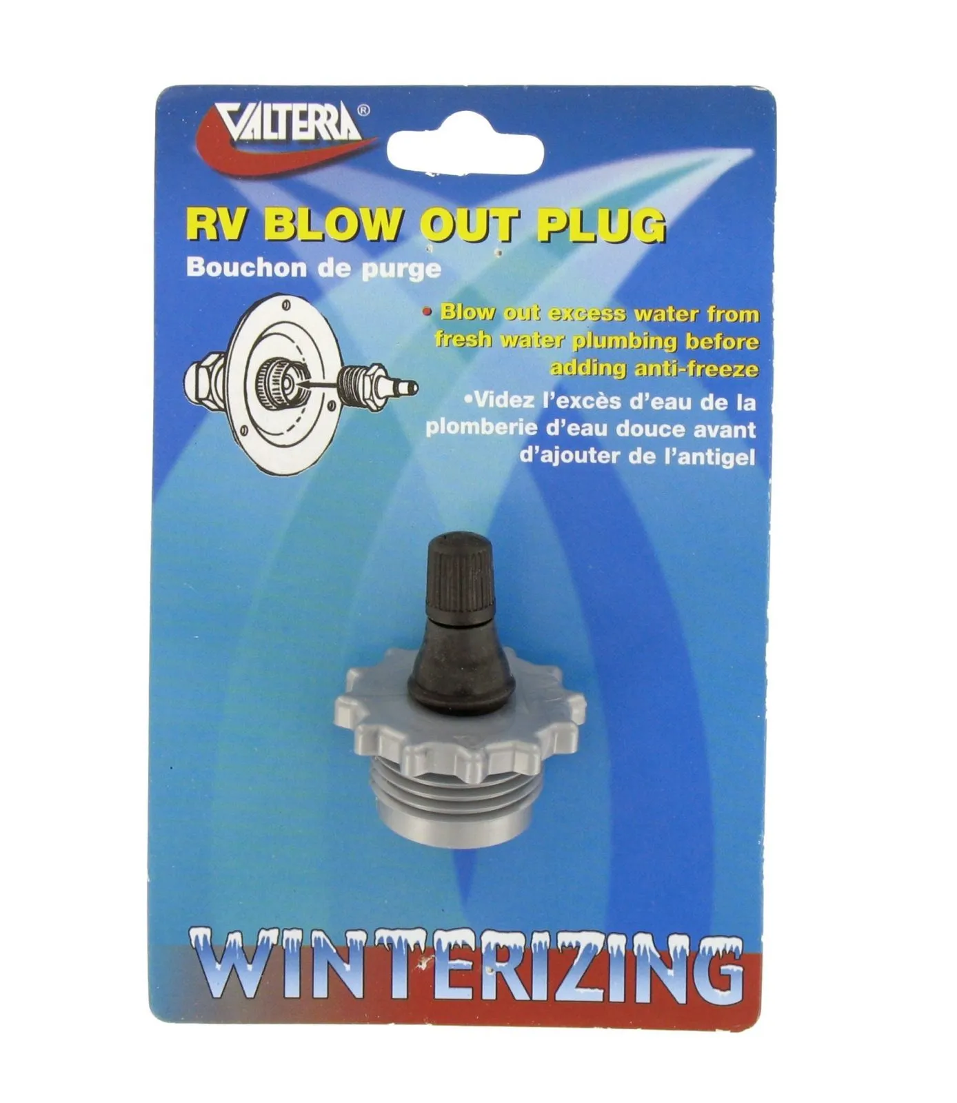 Blow Out Plug, Plastic with Va