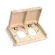 Duplex receptacle. cover ivory